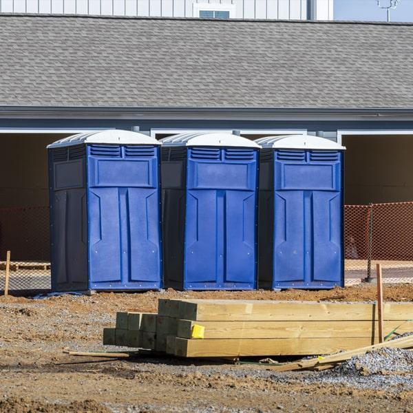 Heavy-duty construction site porta potty in Oxnard, California
